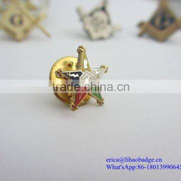Custom Luxury 3d Masonic Brass Lapel Pin Badge