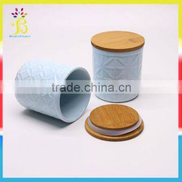 2016 Popular custom design seal ceramic different size spice jar seal with lid