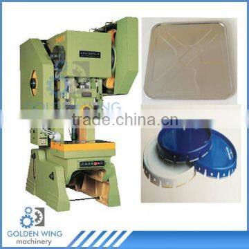 Semi-automatic Chemical Bucket Pail Square Rectangular Round Can Box End Cap Making Line Punch Press Machine