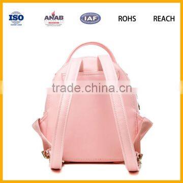 Latest Trend Cat Design Waterproof PU Leather Girls Backpack Leisure Bag photo-3