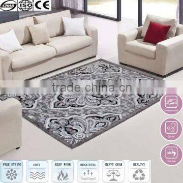 2016 hot sale grey abstract silk carpets and rugs carpet rug