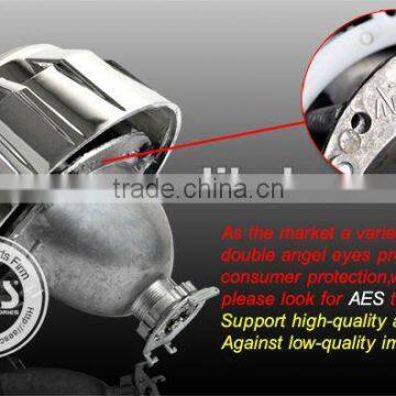 HOT SALE!! AES projector lens,2012 best double angel eye xenon hid kit,h1 bulb