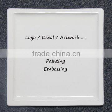 Custom Porcelain Crockery Fine Bone China Molomite Ceramic Square Plate photo-5