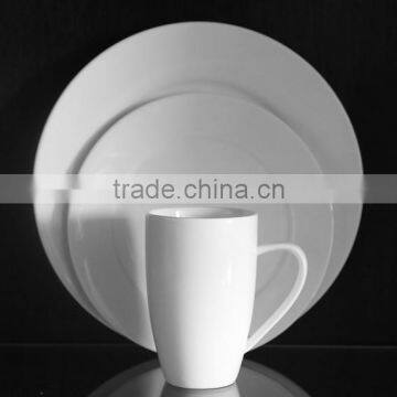 3pcs Ceramic Porcelain Fine Bone China Dinnerware Set For Hotel Restaurant