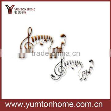 Metal Fashion wall Music Note decoration