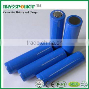 3.7 v 2500mah li-ion rechargeable battery for LED flashlight