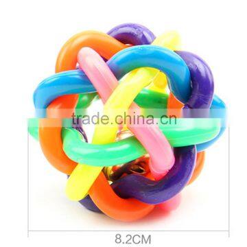 Hot Selling Promotional Pet Toys Colorful Bell Pet Ball For Dogs Dog Plastic Ball photo-5