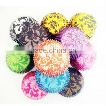 Wholesale Damask Mixed Cupcake paper liners baking cups