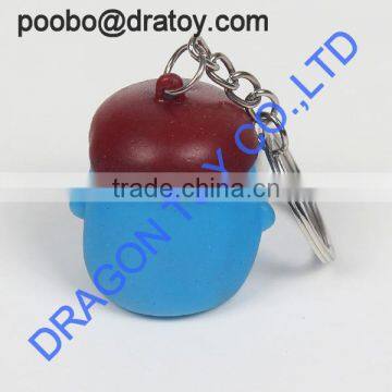 Qualified new designed 3D custom animal key chain