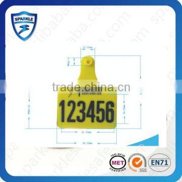 125KHZ and 134.2HKZ rfid animal 125khz ear tag