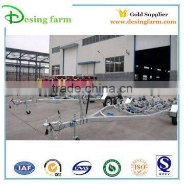 New design galvanized boat transport trailer