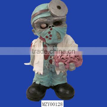 Eat Your Brain Doctor Zombie Garden Gnome