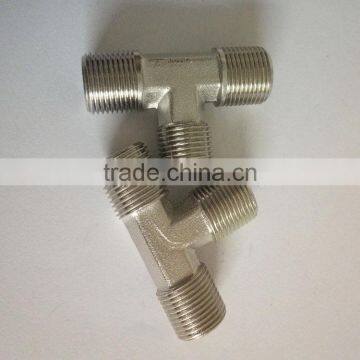 BSP,NPT Male and Female ,forged T-type Brass Connector,manifold Connectors 1/4 1/2 photo-2