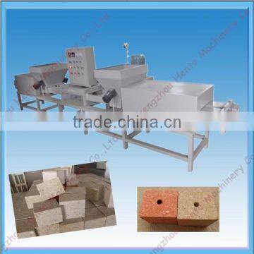 Two Head Sawdust Hot Extruder Hot Press Wood Block Machine