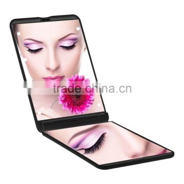 Led Lighted Compact Travel Makeup Mirror