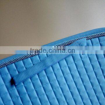 DRESSAGE SADDLE PAD EQUESTRIAN DRESSAGE SADDLE PAD HORSE DRESSAGE BLUE SADDLE PAD WITH SQUARE PATTERN 700G FILL DRESSAGE SADDLE photo-3