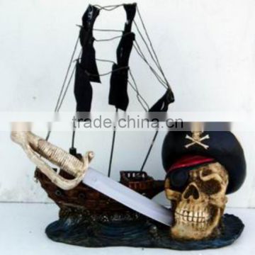 Resin crafts pirate statue decoration polyresin