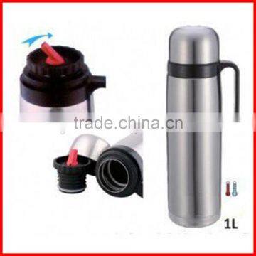 Stainless Steel Double Wall Thermo Flask With Straw Handle 1000ml Portable Thermos Jug Bottle OEM Welcomed photo-6