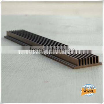 Wood Grain Finish/wood Colour Aluminium Profile for Curtain Wall photo-3