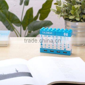 DIY Blocks Usb 2.0 Hub Calendar With Bluetooth/usb Hub With Cable/Executive DIY Desk Calendar 2015 photo-4