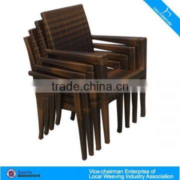 Стильный ратановый обеденный набор с складывающимися стульями 2107+2048 photo-2