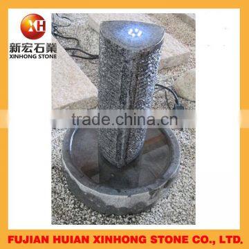 natural antiqued small garden stone water fountain