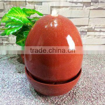 Egg-shaped Resin Modern Fiberglass Water Features