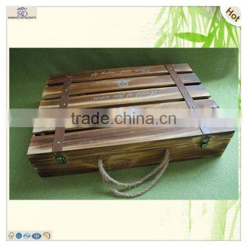Custom Pine Fruit Vegetables Wine Beer Wooden Box photo-2