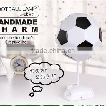 Creative DIY Handmade Football Decorative Table Lamp, Personality World Cup Football Lamp Colorful Atmosphere Night Light Lamp