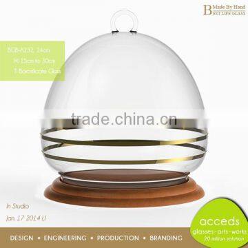 Hand Blown Ti-Borosilicate Glass Storage Jar For Food photo-6