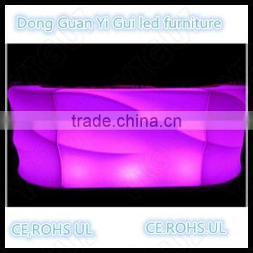 Hot Sale Color Lighting Led Round and Straight Bar Table Set photo-5
