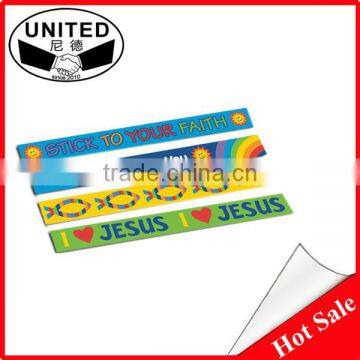 Full Color Printing Slap Bracelet Custom Design Snap Wrap