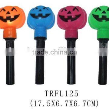 New mini plastic halloween pumpkin shape flashlight LED torch