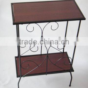 2 Tier Metal Occasional Decorative Magazine Table or Sofa Side Table photo-4