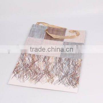 Foldable Gift Bag With Checked Pattern/ Shopping Bag