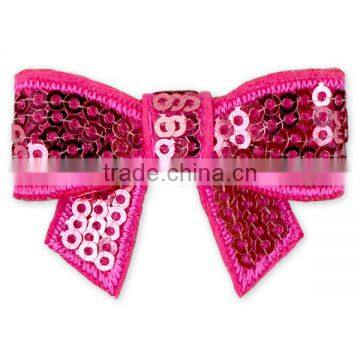 cheap hot pink christmas hair accessories sequin hair bow