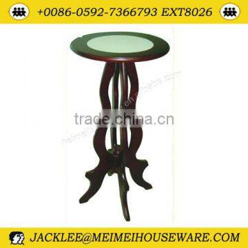 Marble top wooden flower stand