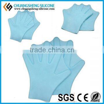 Silicone Swimming Hand Webbed Frog Finger Fin Flippers Paddle Hand Wear