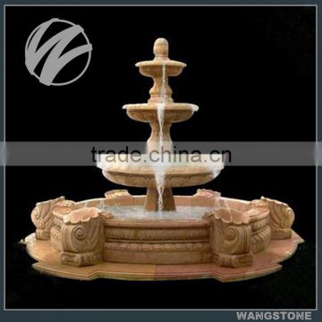 Factory customize large stone outdoor fountain for garden decoration