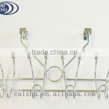 2016 New arrival metal over the door mounted hanging coat hooks from china