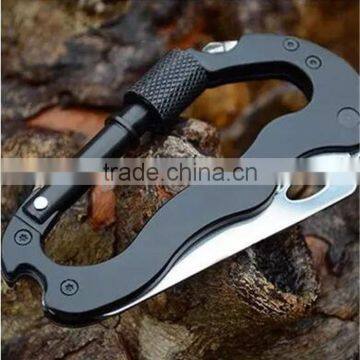 Portable Stainless Steel Multifunction Knife Detachable Carabiner photo-3