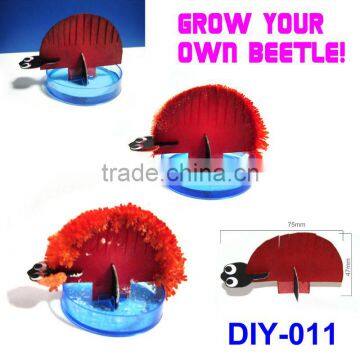 Newest magic DIY toys,DIY colorfull beetle,paper beetle toys,magic beetle