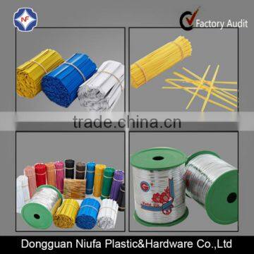 Double Iron Wire Plastic Clip Band for Bags Closure photo-3