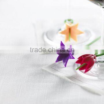Duo Tone Floral Wine Charms photo-2