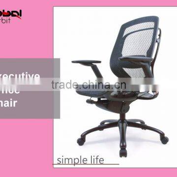 2016 High Quality Black Leather Executive Office Chair With Adjustable Headrest photo-4