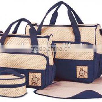 Wholesale Durable 5pc Set Baby Diaper Bag With Polyester photo-5