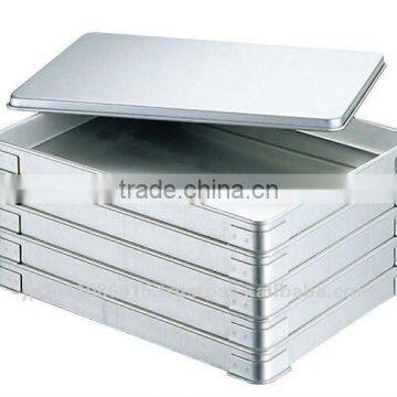 Anodized Aluminum Dumpling tray and lid