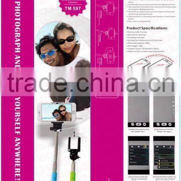 Wired Selfie Stick Monopod With Folded Head photo-4