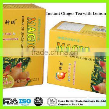 High Purity Instant Honey Ginger Tea, Herbal Ginger Tea Products, Organic Slimming Ginger Tea