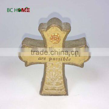 2015 resin religious products cross with memory